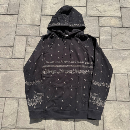 2018 Saint Laurent Paris Paisley Hoodie