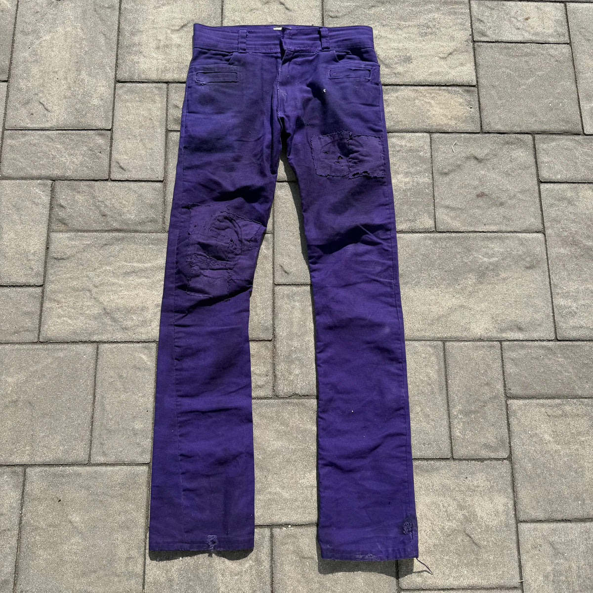 Miju Repairs Purple Only Wanted To Be Loved Denim