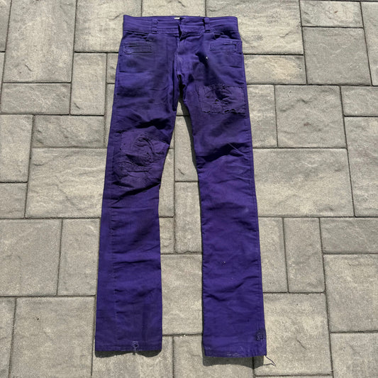 Miju Repairs Purple Only Wanted To Be Loved Denim