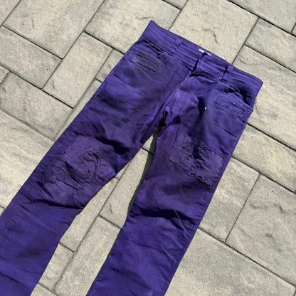 Miju Repairs Purple Only Wanted To Be Loved Denim