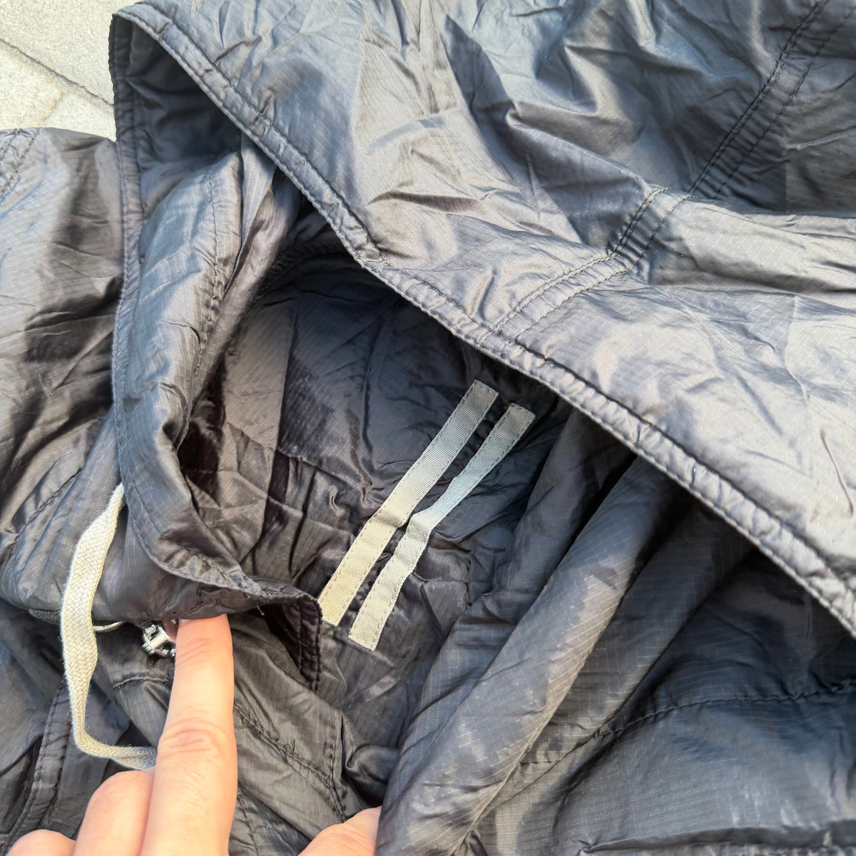 FW18 Rick Owens Nylon Trench Coat