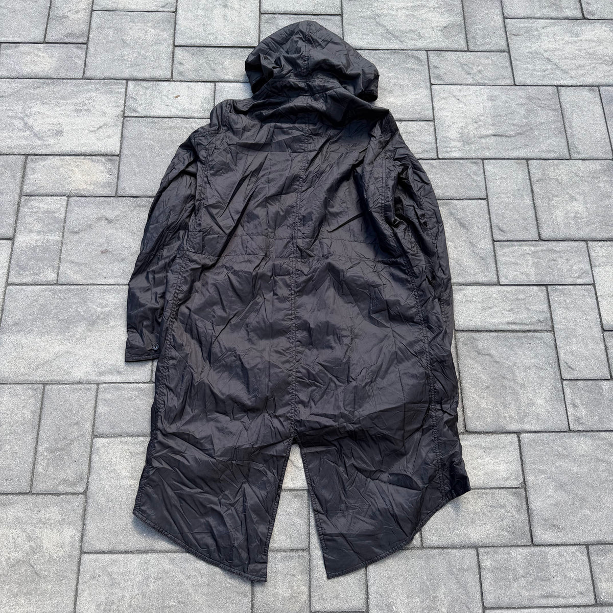 FW18 Rick Owens Nylon Trench Coat