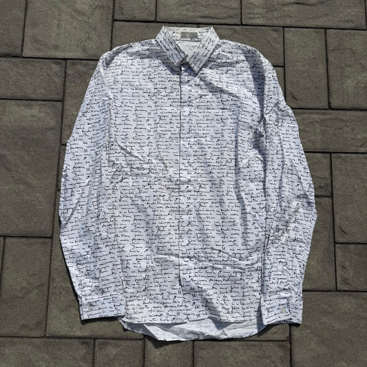 SS15 Dior Homme Script Dress Shirt