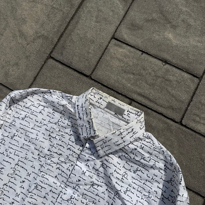 SS15 Dior Homme Script Dress Shirt