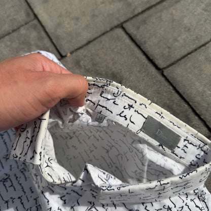 SS15 Dior Homme Script Dress Shirt