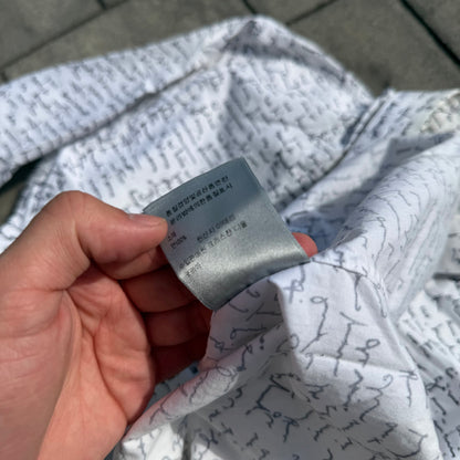 SS15 Dior Homme Script Dress Shirt