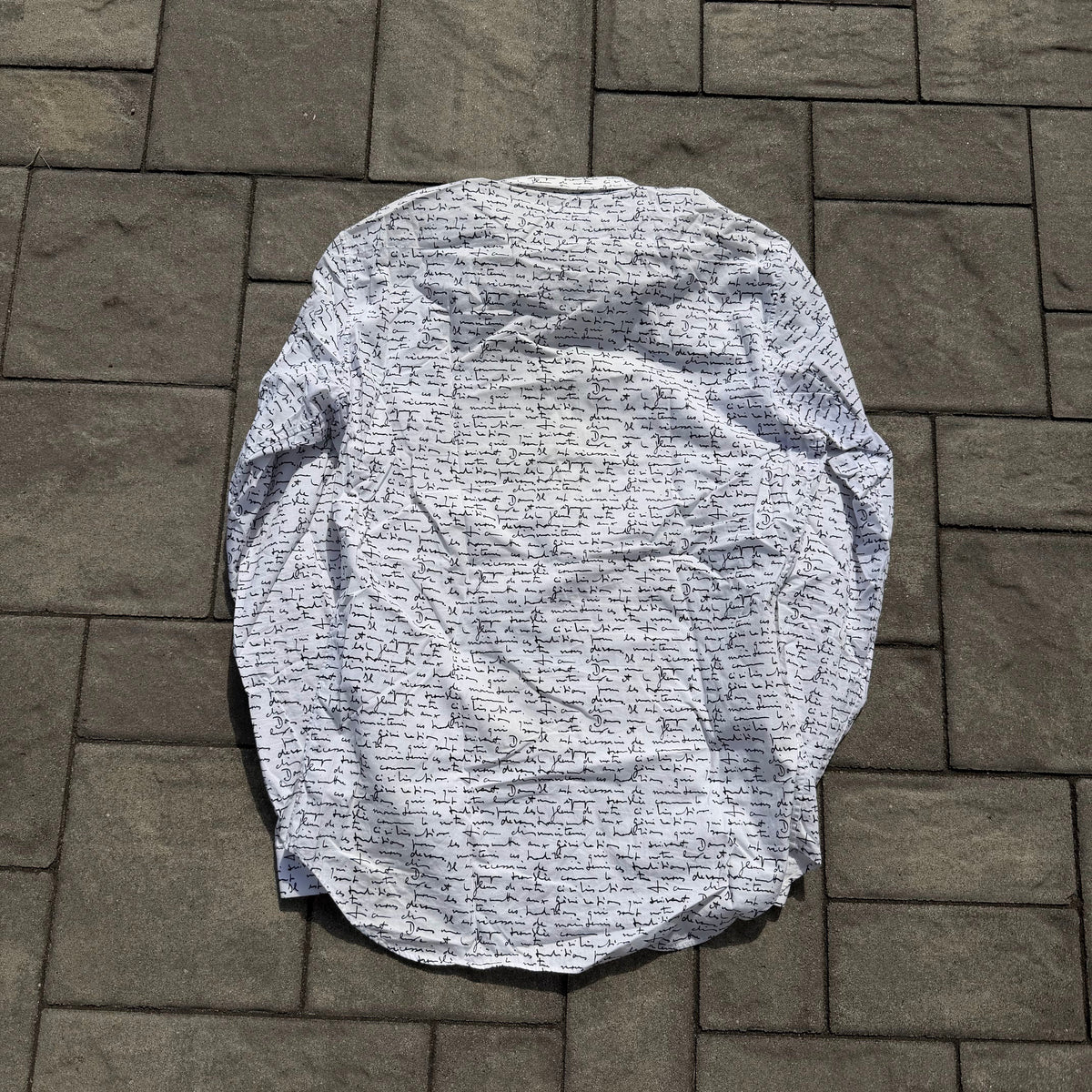 SS15 Dior Homme Script Dress Shirt