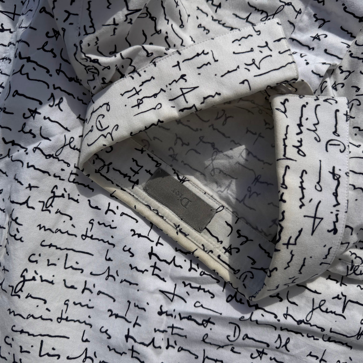 SS15 Dior Homme Script Dress Shirt