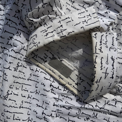 SS15 Dior Homme Script Dress Shirt