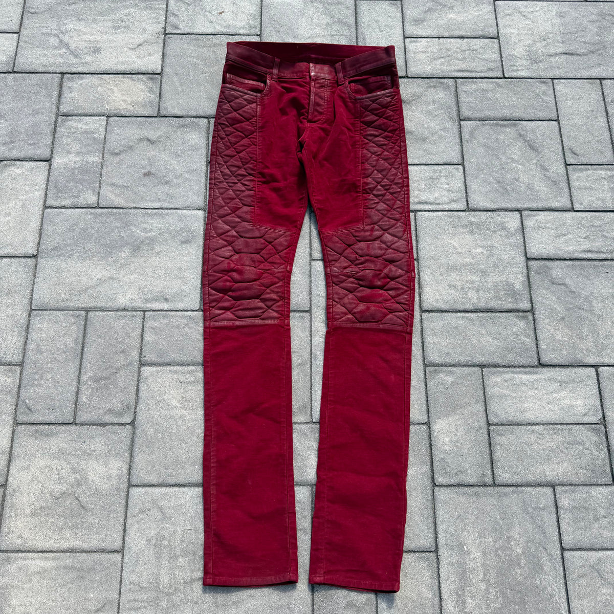 Balmain Red Snake Pants