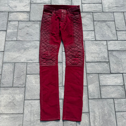 Balmain Red Snake Pants