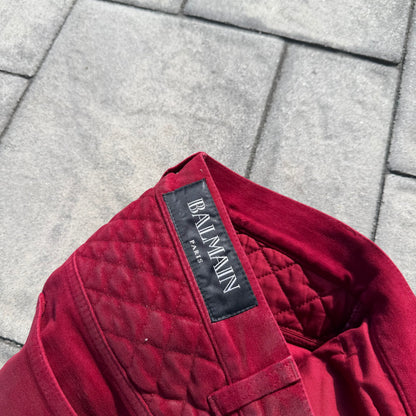 Balmain Red Snake Pants
