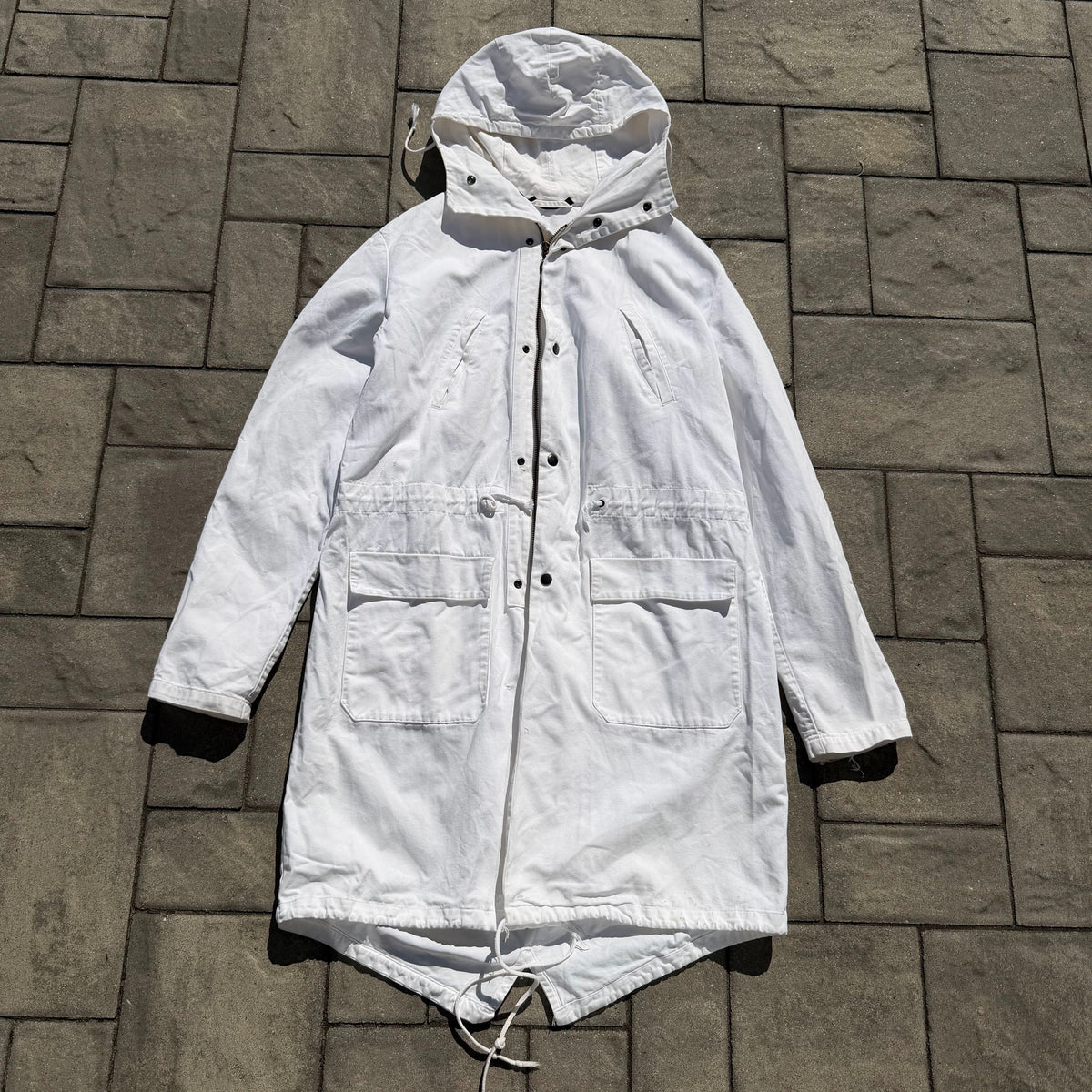 SS04 Raf Simons Sample White Parka