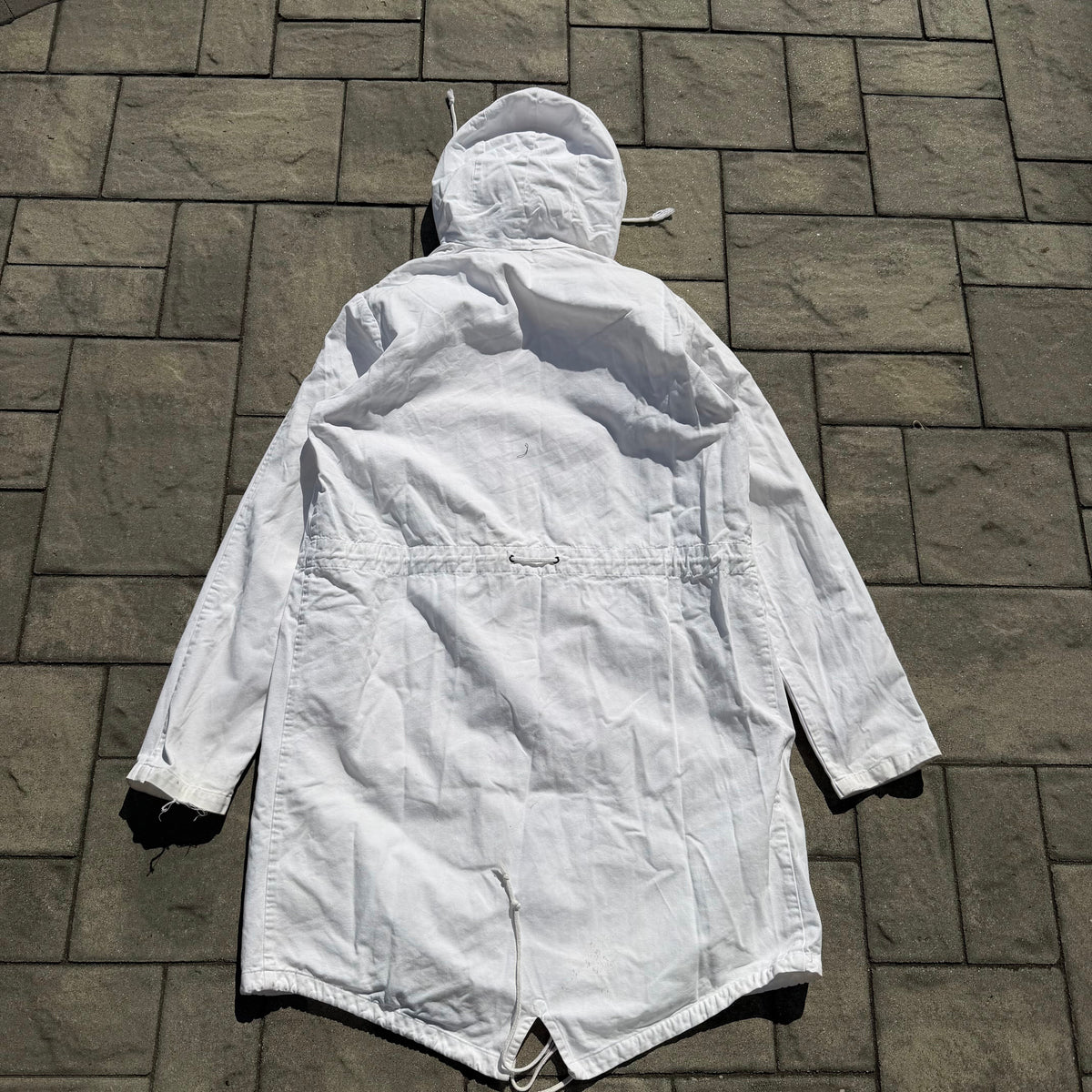 SS04 Raf Simons Sample White Parka