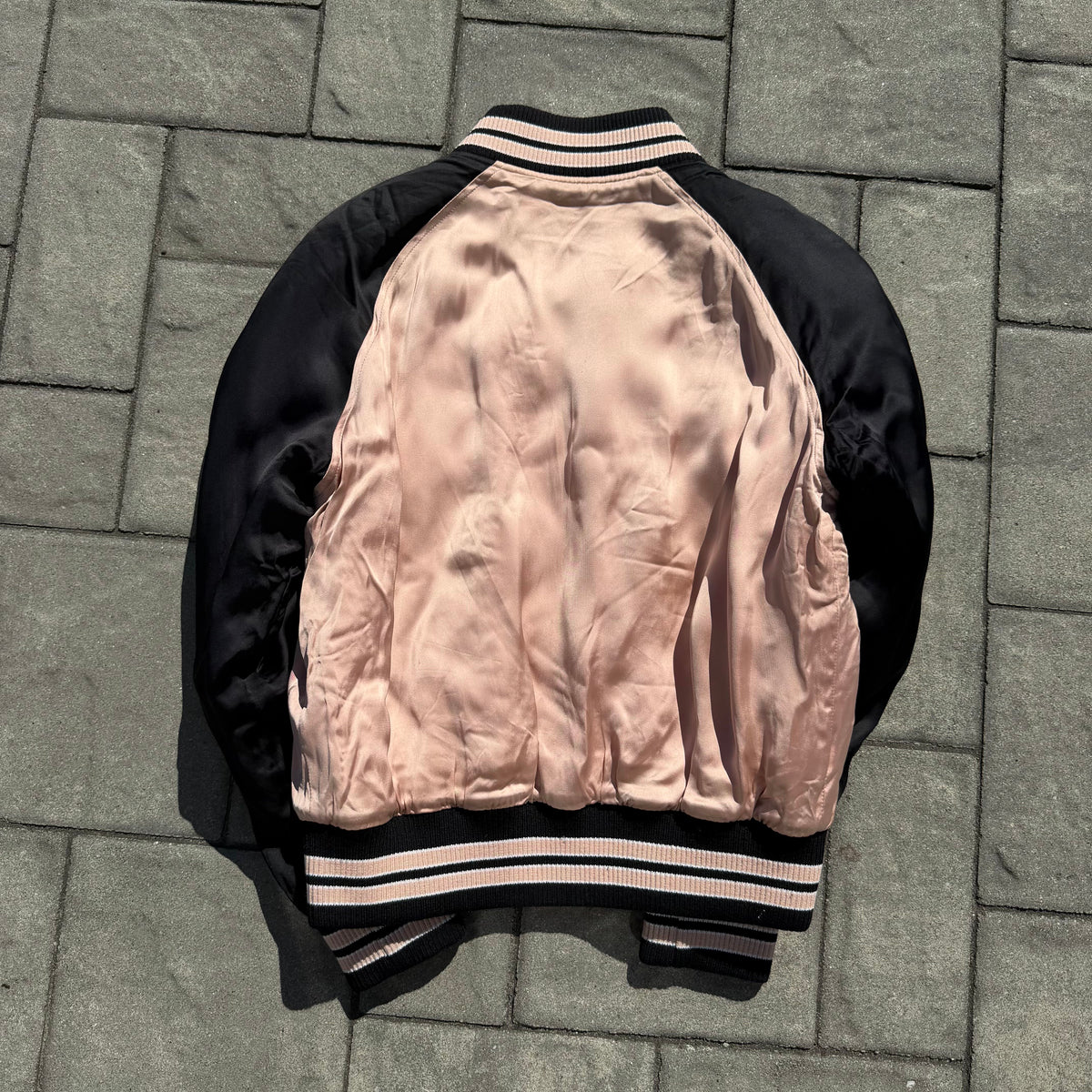 Saint Laurent Paris Pink Satin Teddy Jacket