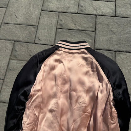 Saint Laurent Paris Pink Satin Teddy Jacket