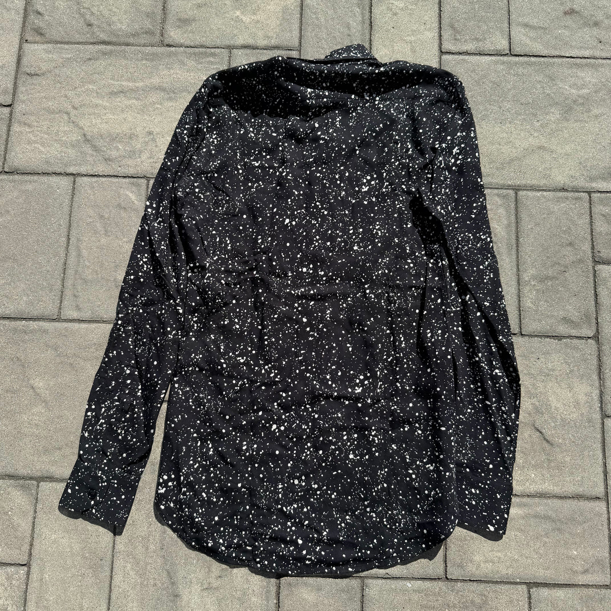 FW15 Saint Laurent Paris Speckled Dress Shirt