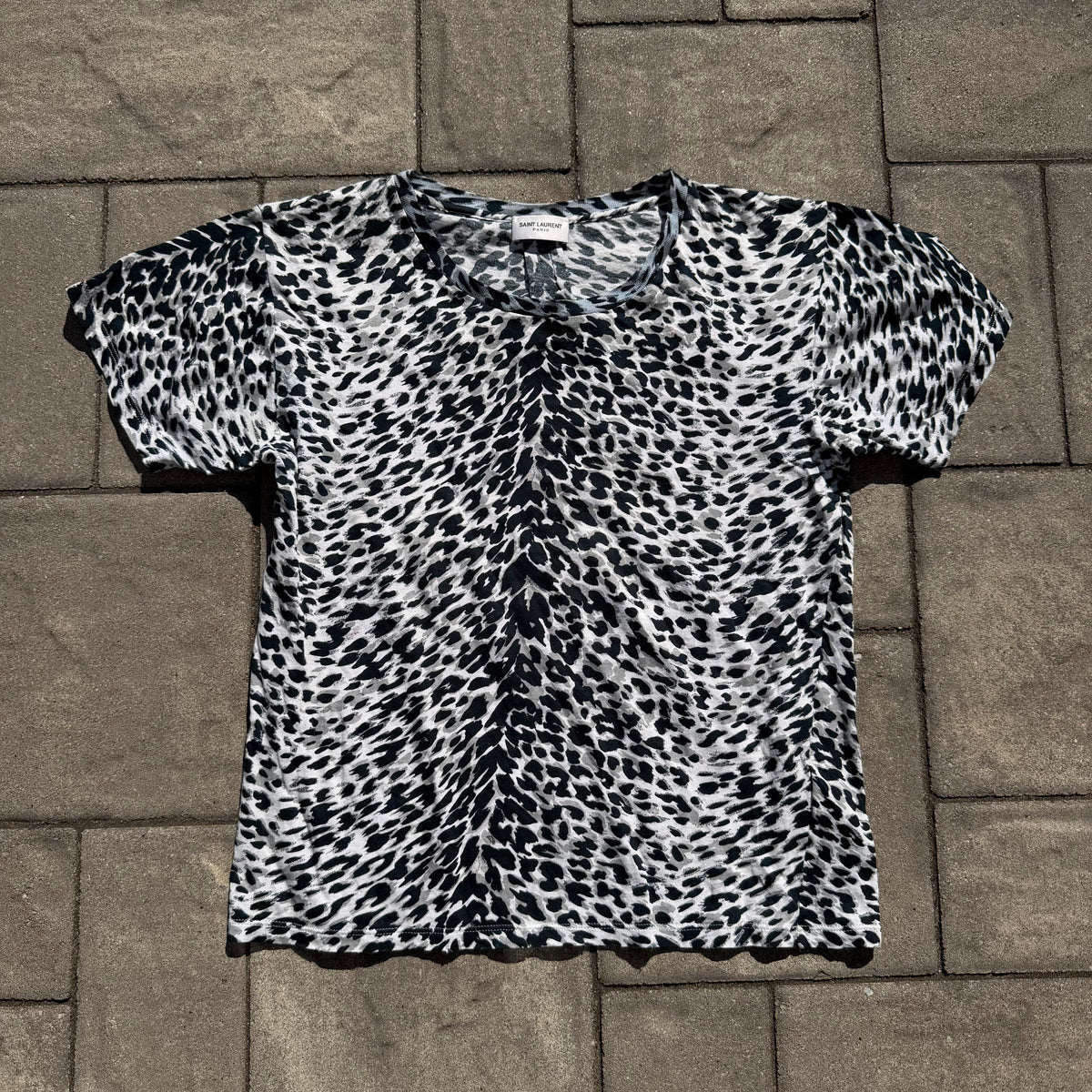 FW16 Saint Laurent Paris Babycat Tee