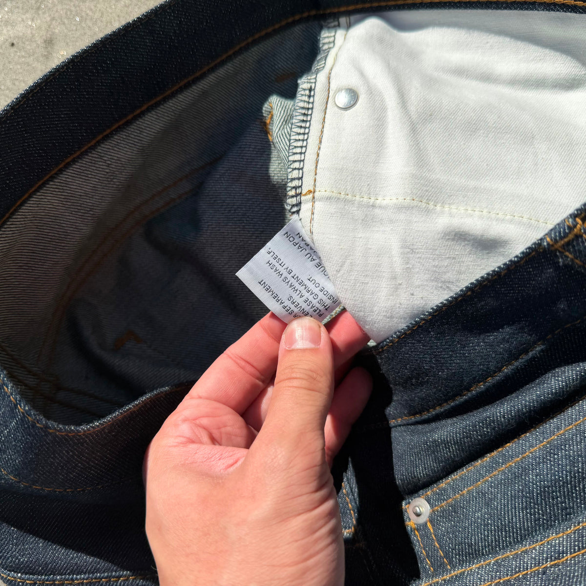 Dior Homme Raw Blue Denim