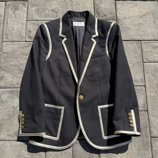 Saint Laurent Paris Gold Trim Blazer
