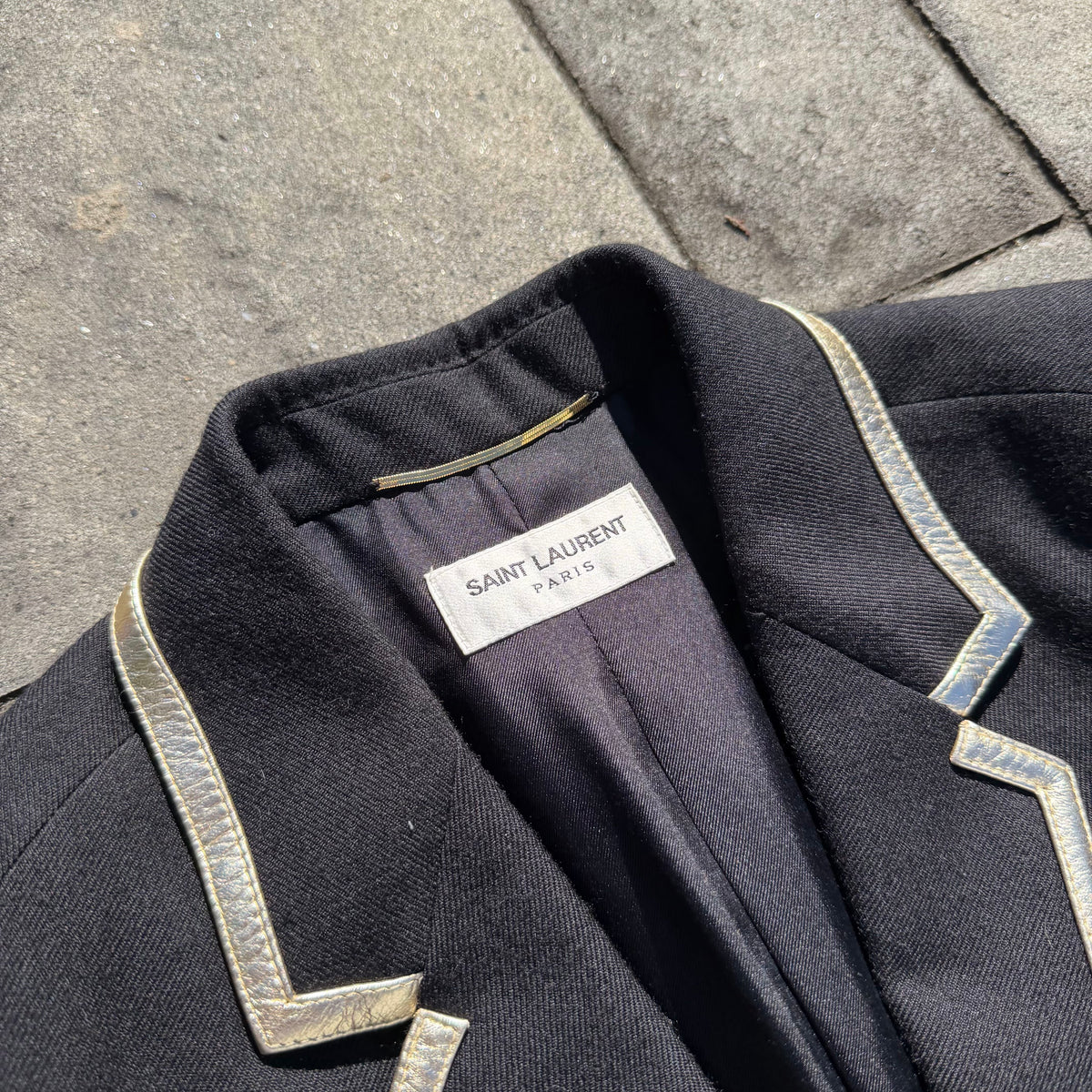 Saint Laurent Paris Gold Trim Blazer