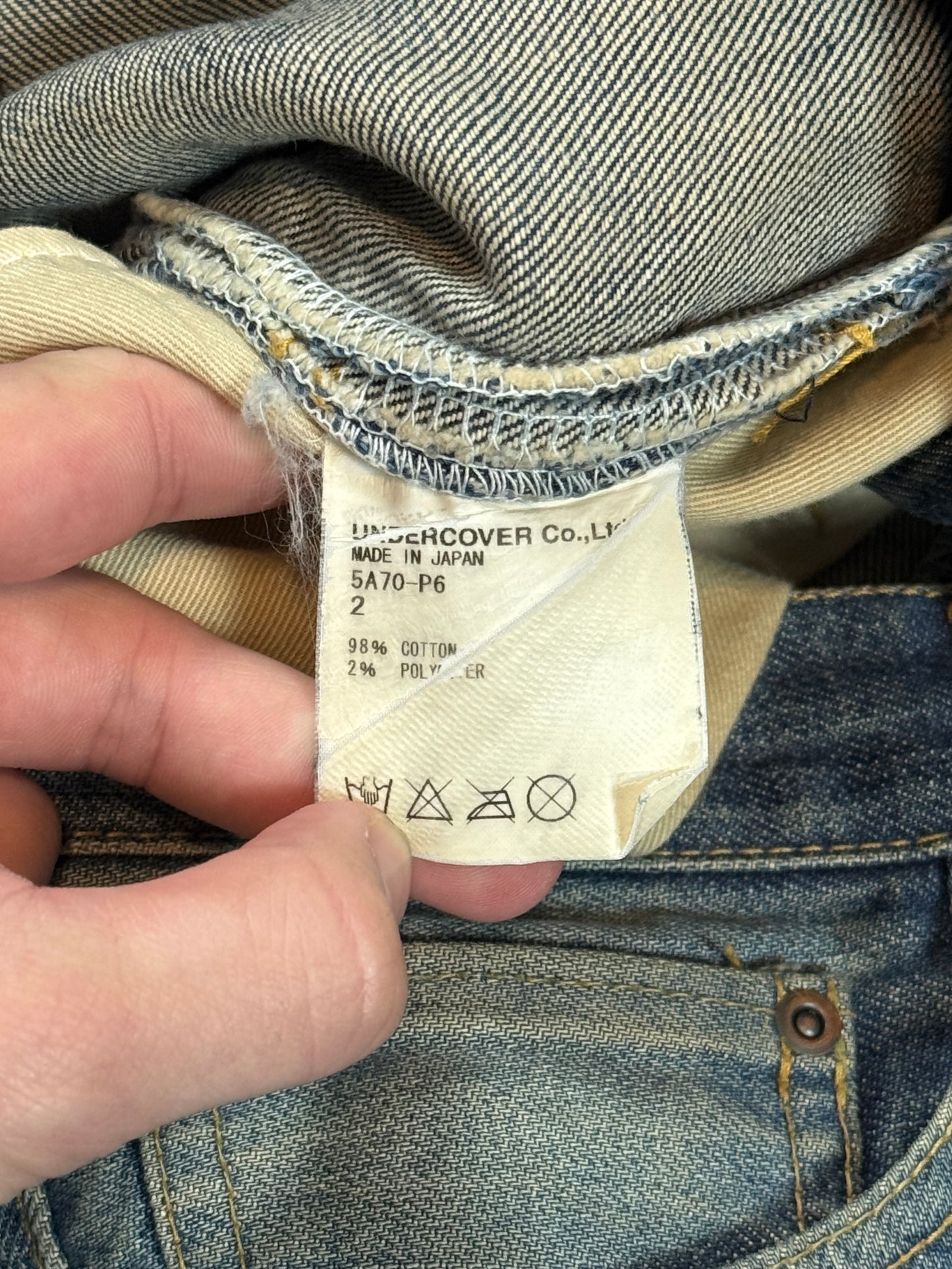 AW05 Underdover Hearts Denim