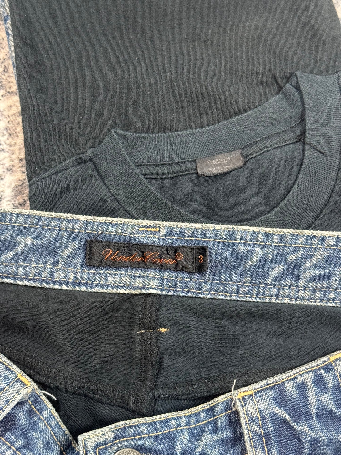 SS06 Undercover “T” Hybrid Denim