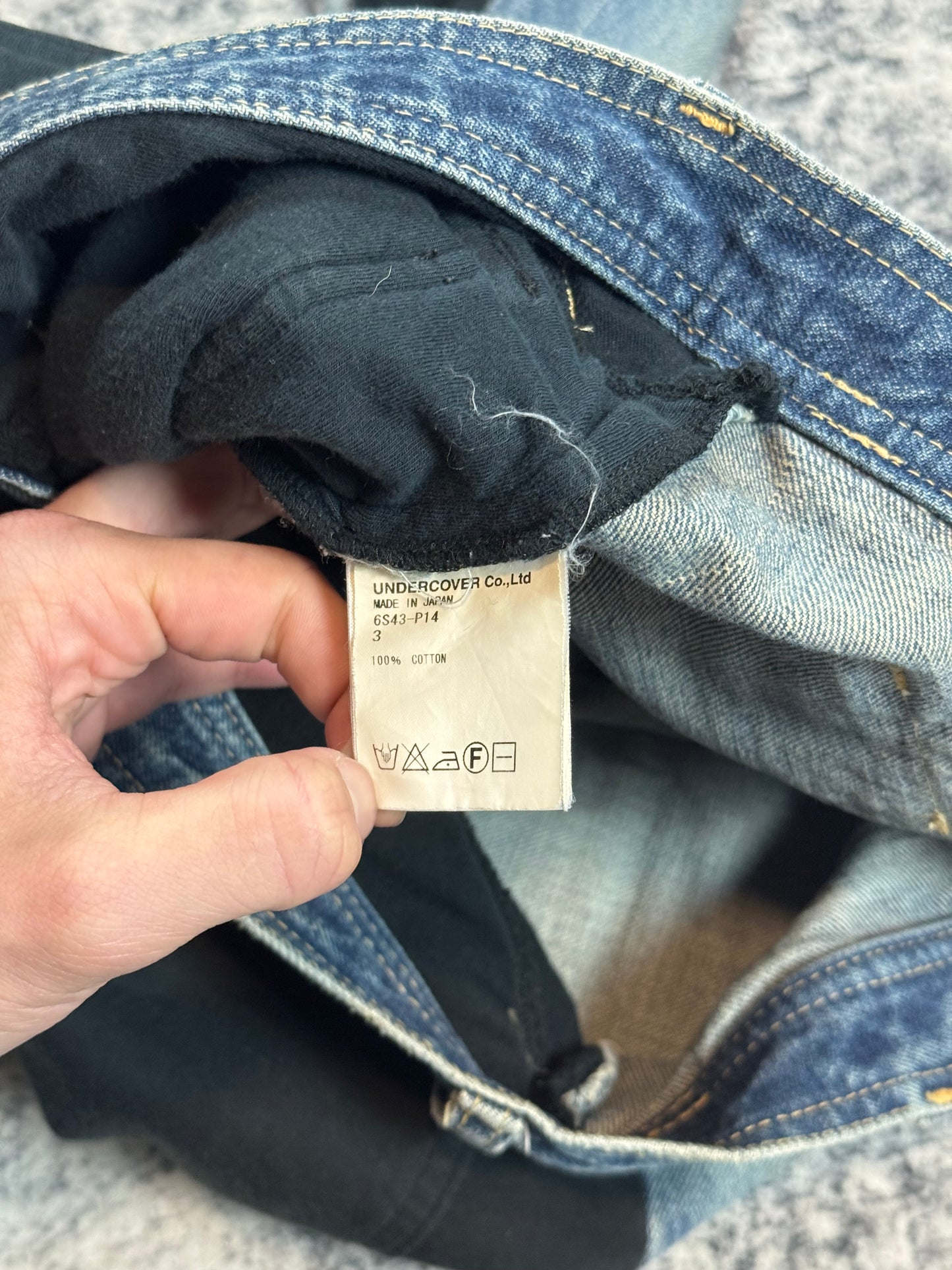 SS06 Undercover “T” Hybrid Denim