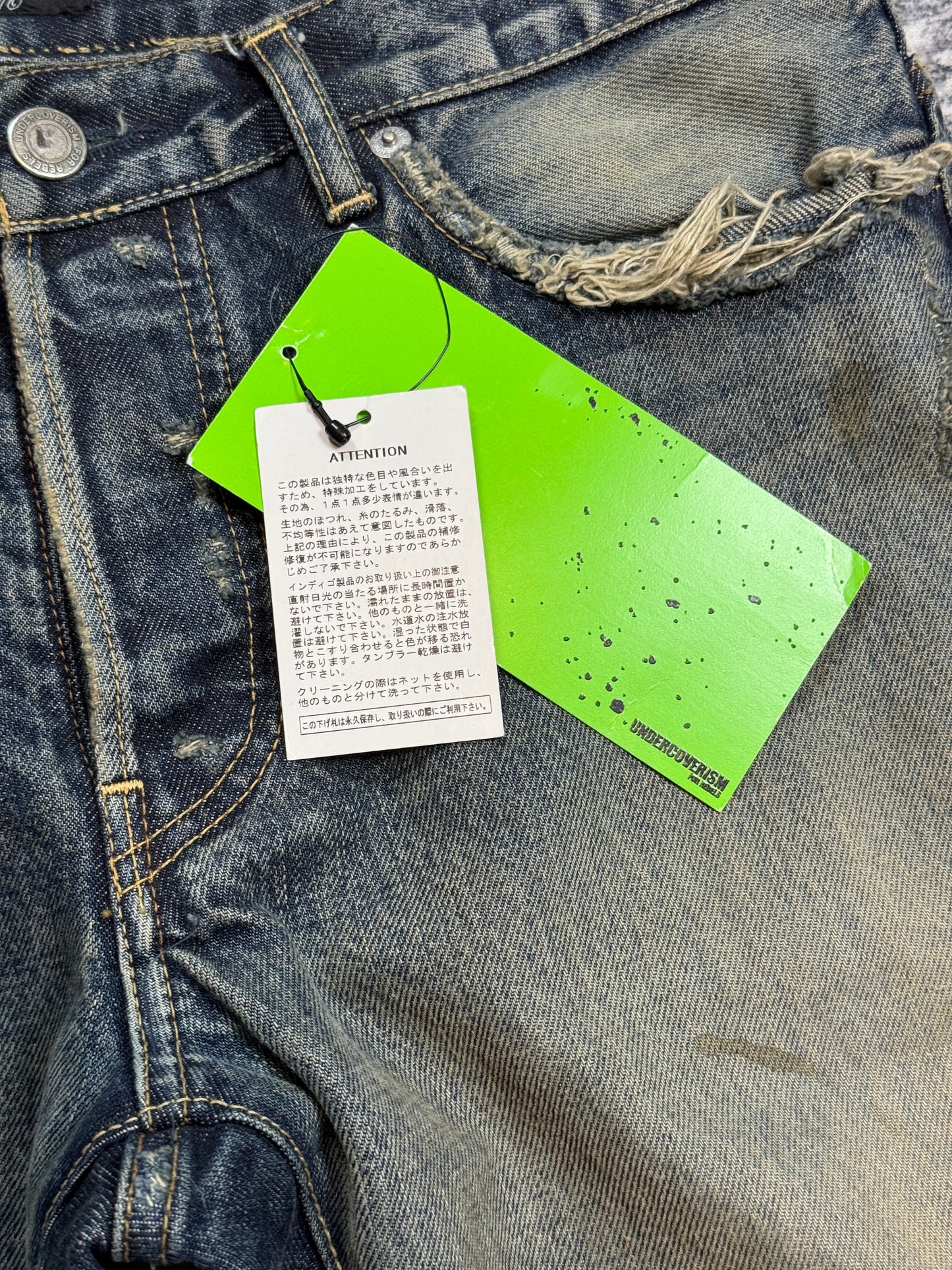 SS10 Undercover Black Yarn 68 Denim