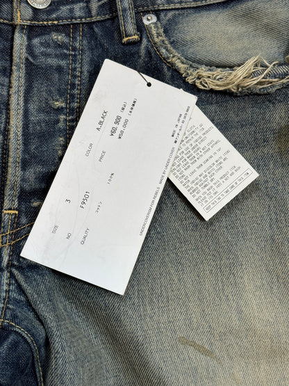 SS10 Undercover Black Yarn 68 Denim