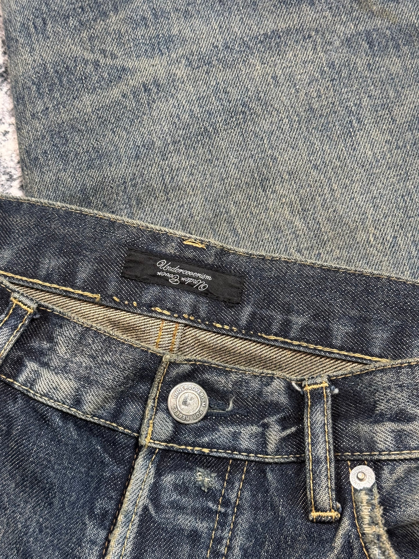 SS10 Undercover Black Yarn 68 Denim