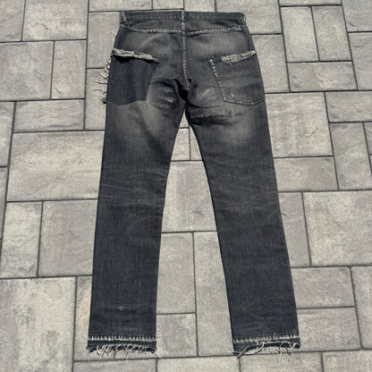 AW04 Undercover Yellow Yarn 64 Denim