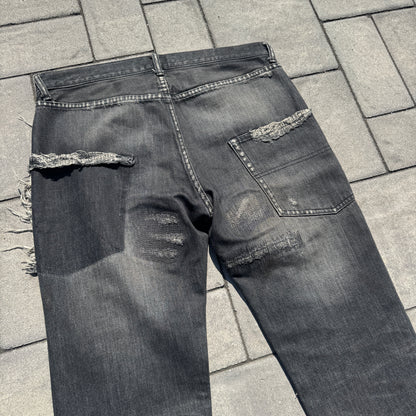 AW04 Undercover Yellow Yarn 64 Denim