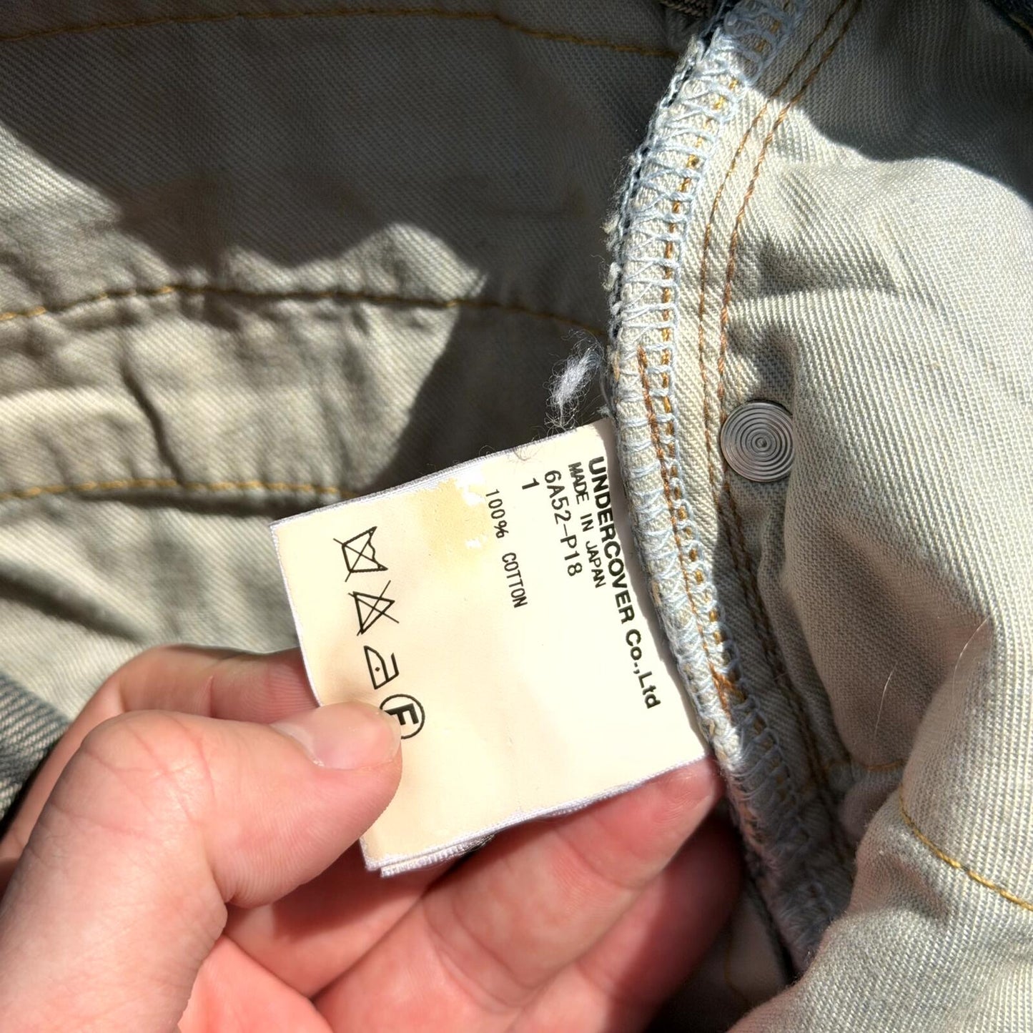 AW06 Undercover BBV Bug Denim