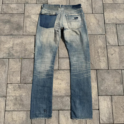 AW04 Undercover Red Yarn 68 Denim