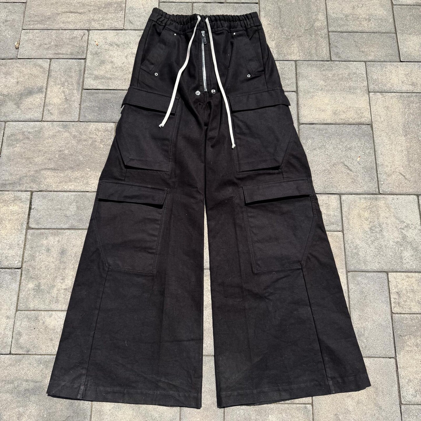 FW23 Rick Owens Suede Cargo Bela Pants
