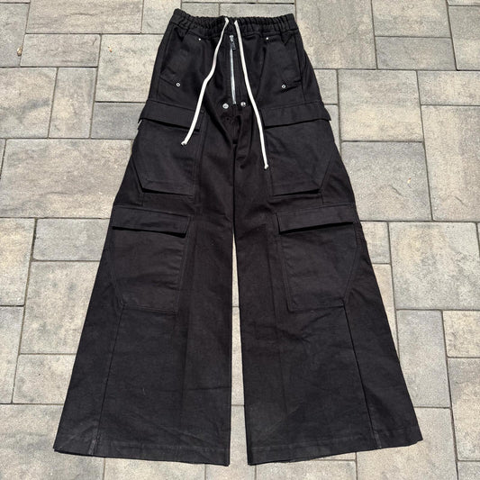 FW23 Rick Owens Suede Cargo Bela Pants