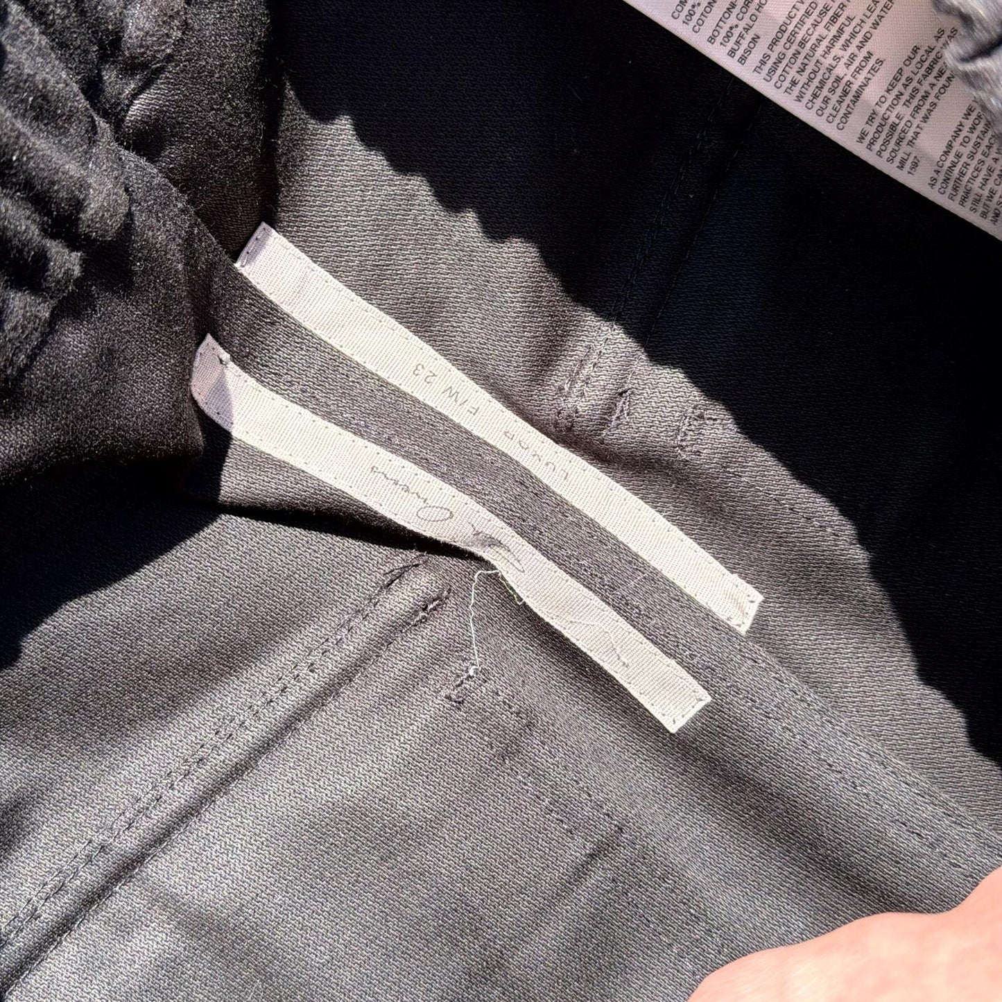 FW23 Rick Owens Suede Cargo Bela Pants