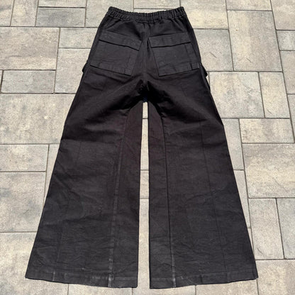 FW23 Rick Owens Suede Cargo Bela Pants