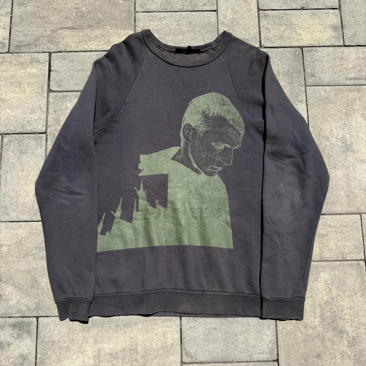 AW05 Raf Simons Green Peter De Potter Crewneck