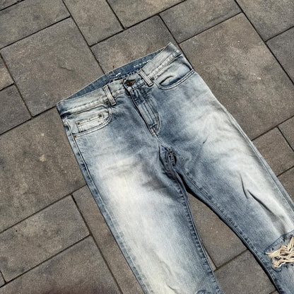 SS15 Saint Laurent Paris D10 Light Wash Denim