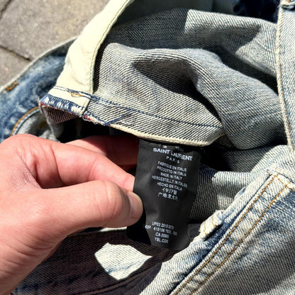 SS15 Saint Laurent Paris D10 Light Wash Denim