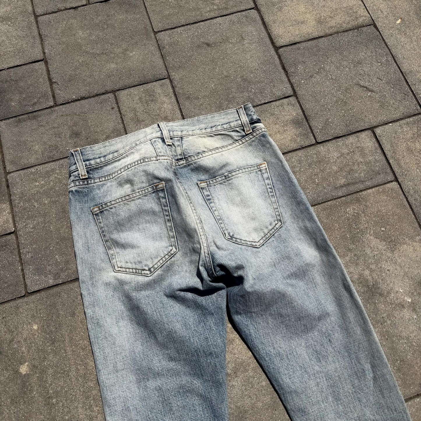 SS15 Saint Laurent Paris D10 Light Wash Denim