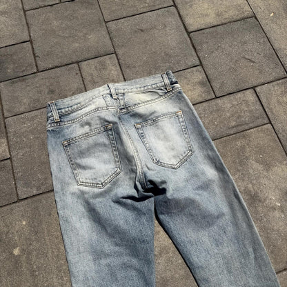SS15 Saint Laurent Paris D10 Light Wash Denim