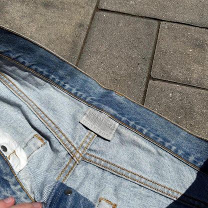 VTMNTS Black Leather Convertible Denim