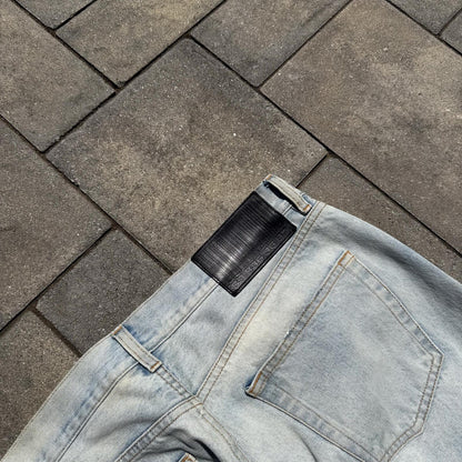 VTMNTS Black Leather Convertible Denim