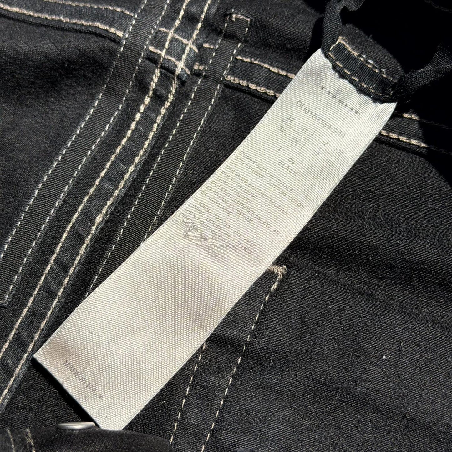 Rick Owens Waxed Tyrone Bootcut Denim