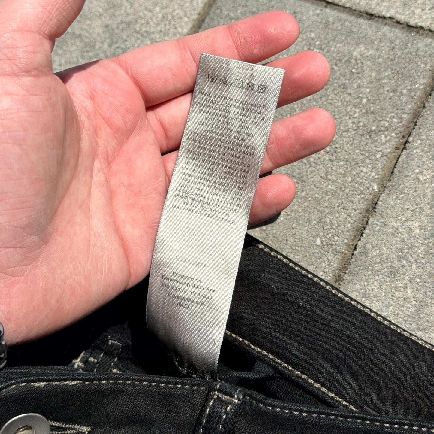 Rick Owens Waxed Tyrone Bootcut Denim
