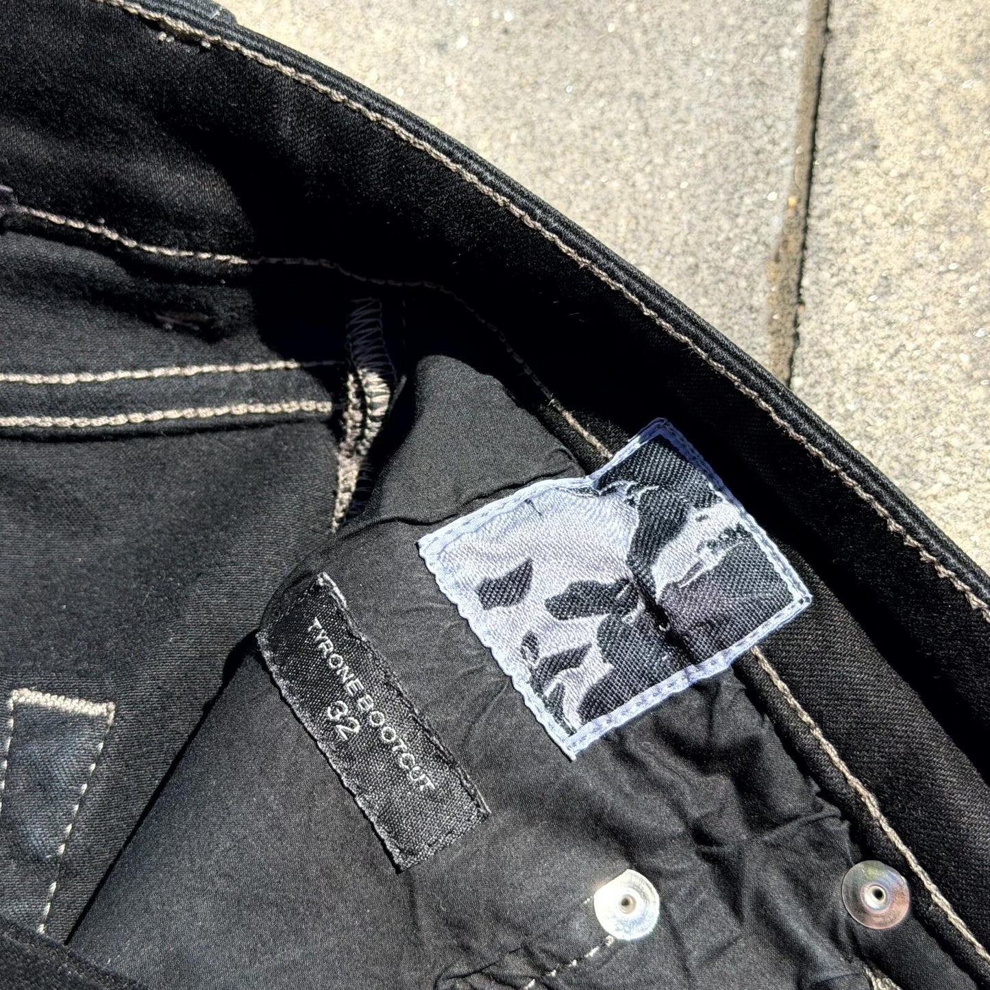 Rick Owens Waxed Tyrone Bootcut Denim
