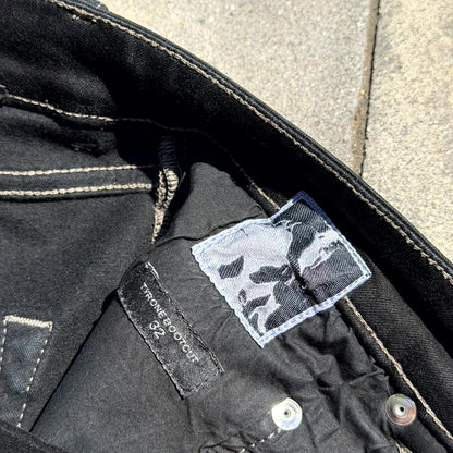 Rick Owens Waxed Tyrone Bootcut Denim